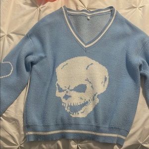 Medium blue sweater